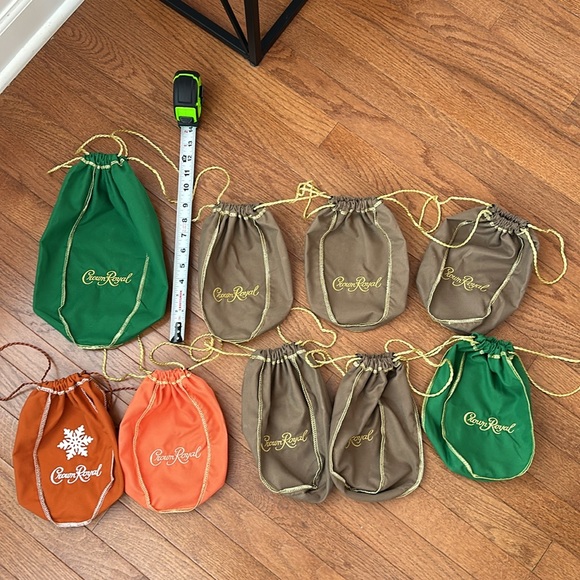 9 Crown Royal Cloth Bags - Picture 3 of 3